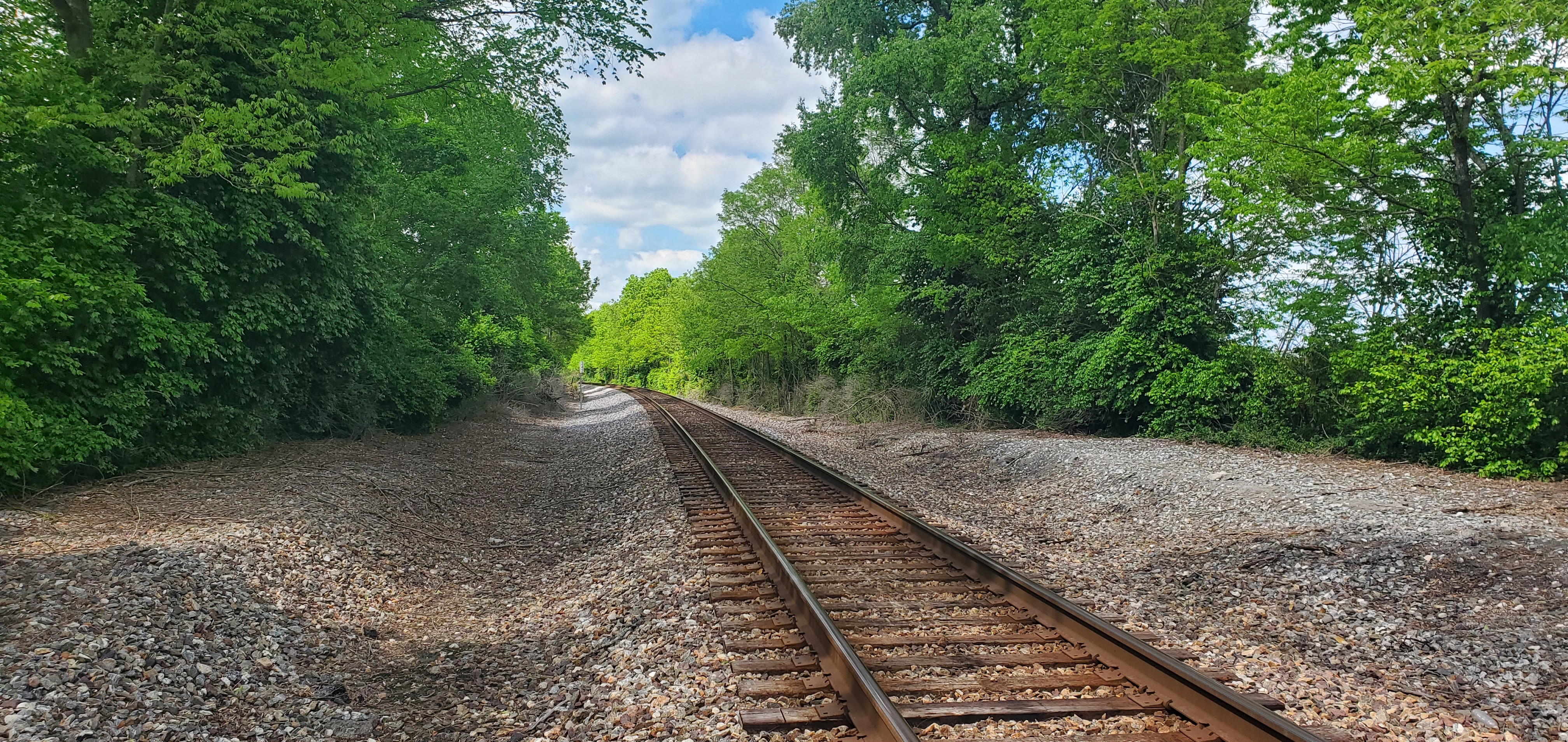 image of train tracks